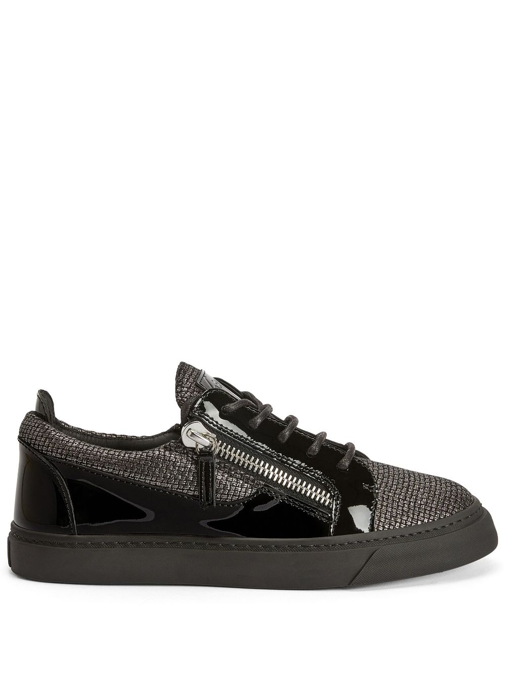 Giuseppe Zanotti paneled low-top sneakers - Black von Giuseppe Zanotti