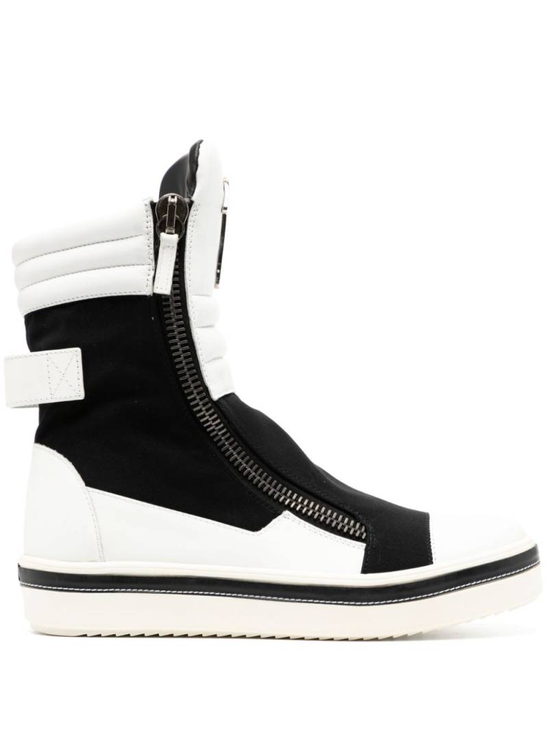 Giuseppe Zanotti panelled high-top sneakers - Black von Giuseppe Zanotti