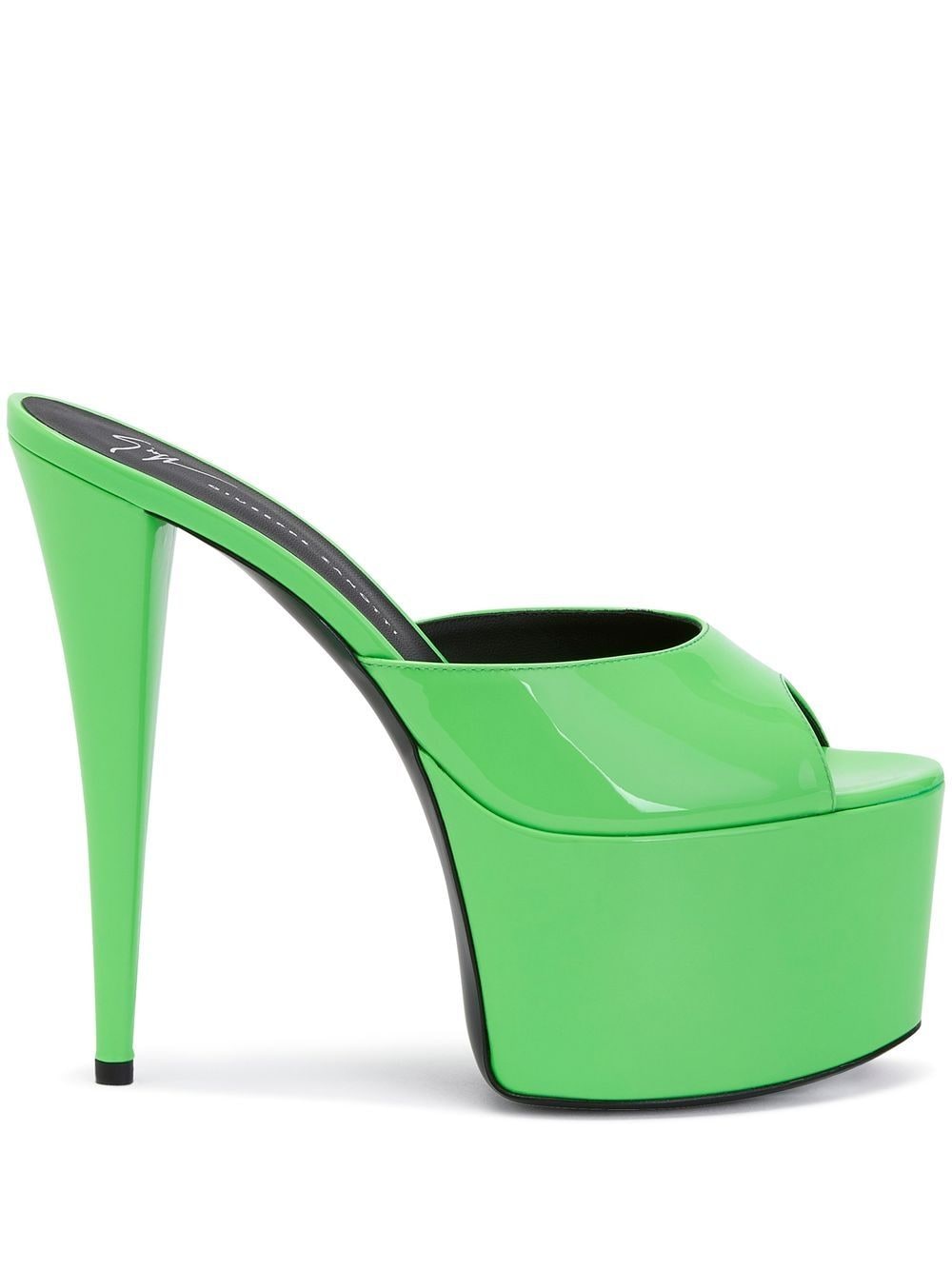 Giuseppe Zanotti peep-toe platform sandals - Green von Giuseppe Zanotti