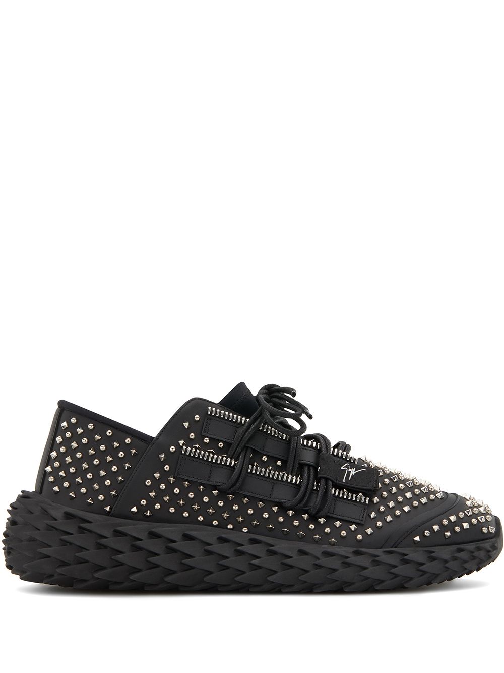 Giuseppe Zanotti platform stud-embellished sneakers - Black von Giuseppe Zanotti