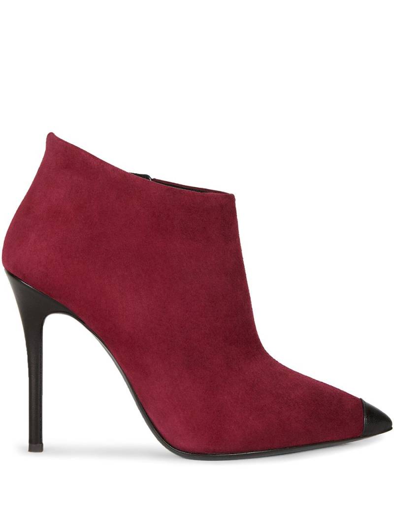 Giuseppe Zanotti pointed leather ankle boots - Red von Giuseppe Zanotti