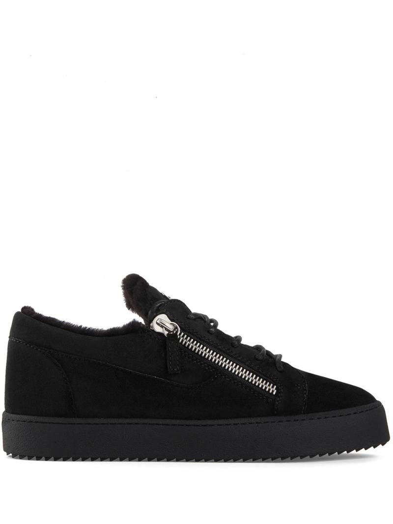 Giuseppe Zanotti side zip detail sneakers - Black von Giuseppe Zanotti