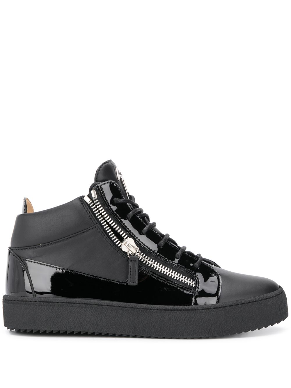 Giuseppe Zanotti side-zip high-top sneakers - Black von Giuseppe Zanotti