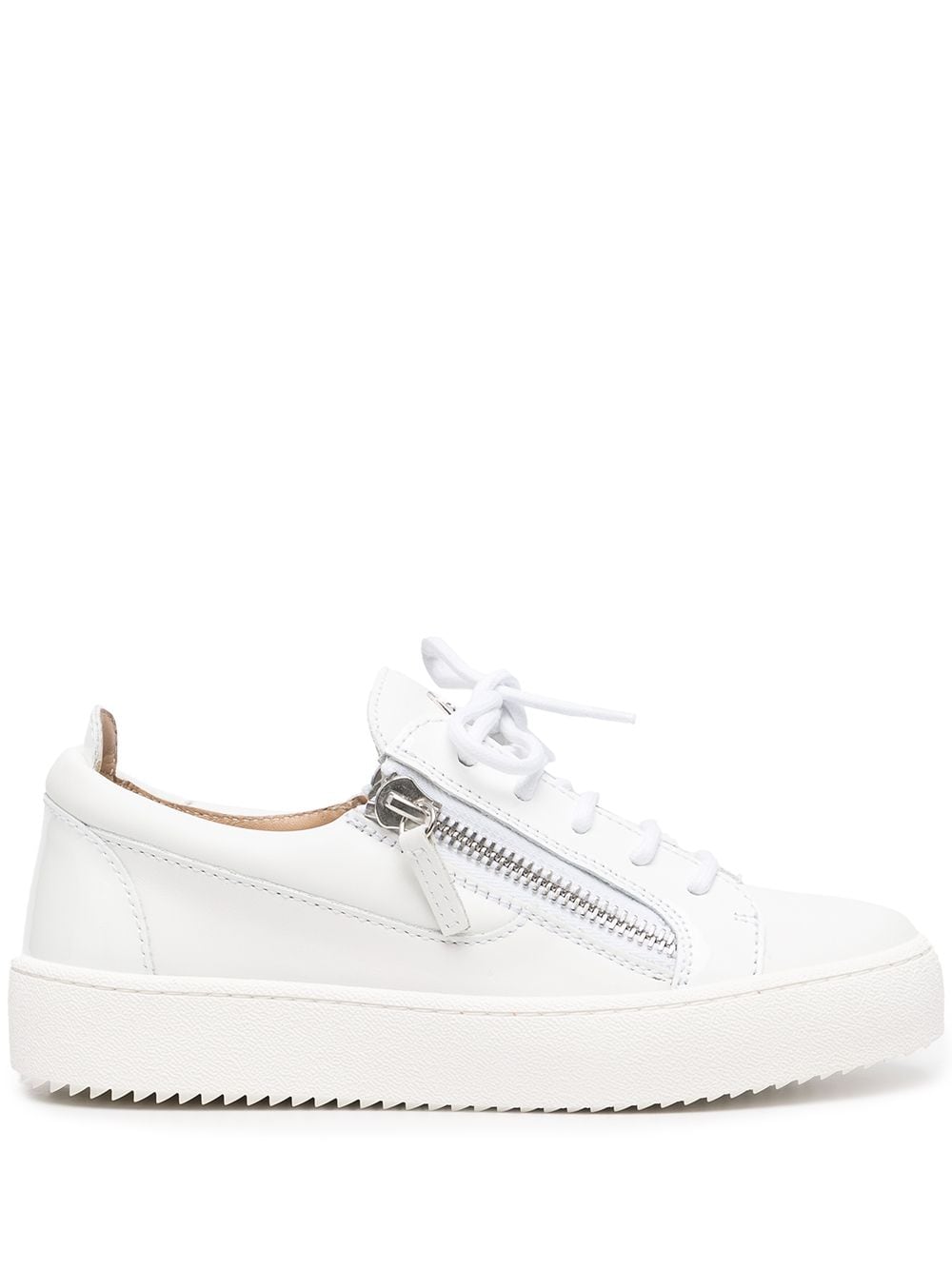 Giuseppe Zanotti side zip sneakers - White von Giuseppe Zanotti