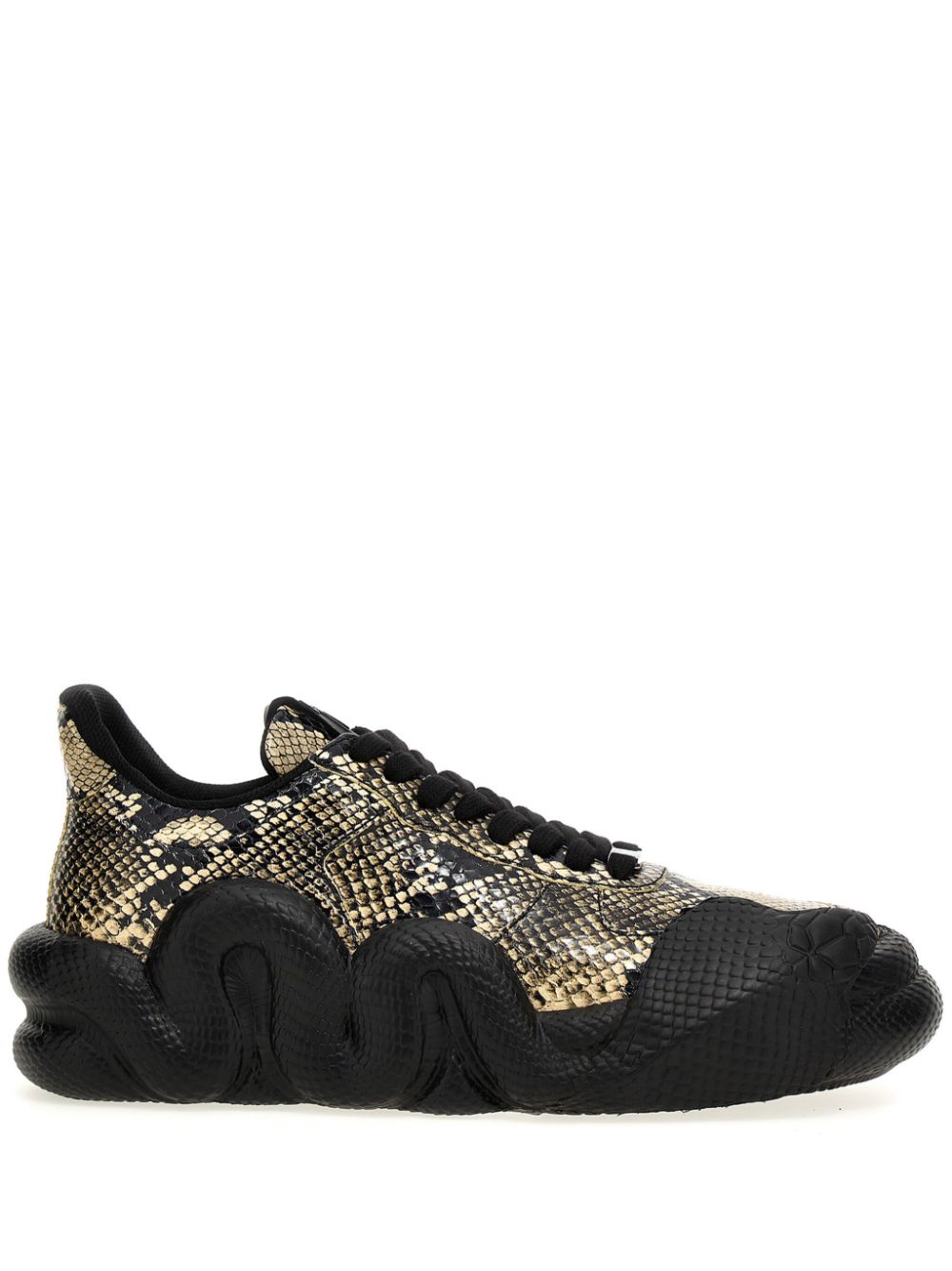 Giuseppe Zanotti snakeskin-effect sneakers - Black von Giuseppe Zanotti