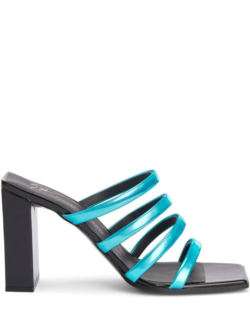 Giuseppe Zanotti strappy mule sandals - Blue von Giuseppe Zanotti