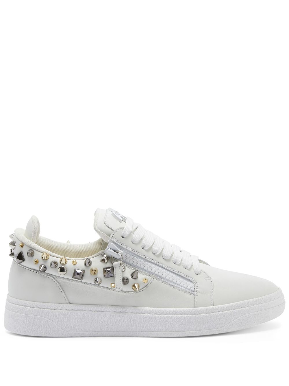 Giuseppe Zanotti stud-embellished low-top sneakers - White von Giuseppe Zanotti