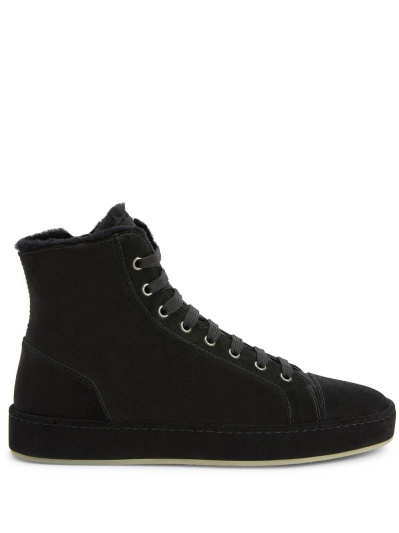 Giuseppe Zanotti suede panelled sneakers - Black von Giuseppe Zanotti