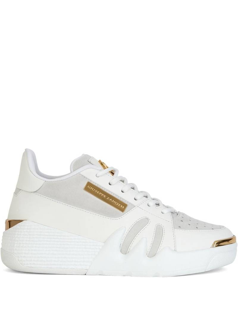 Giuseppe Zanotti tonal panelled perforated sneakers - White von Giuseppe Zanotti