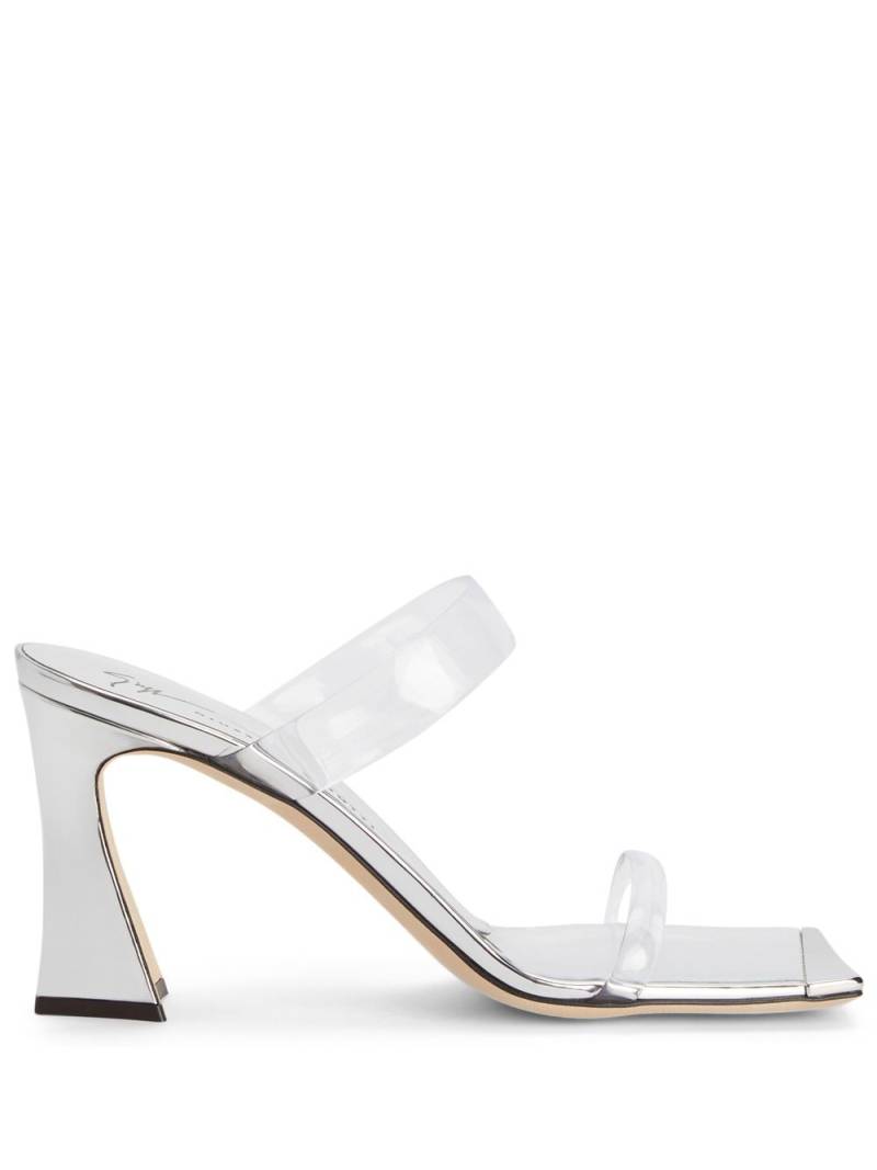 Giuseppe Zanotti transparent block-heel mules - Silver von Giuseppe Zanotti