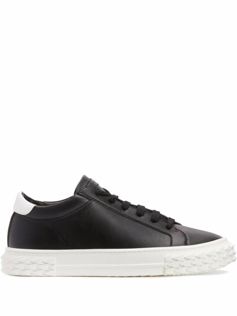 Giuseppe Zanotti two-tone lace-up sneakers - Black von Giuseppe Zanotti