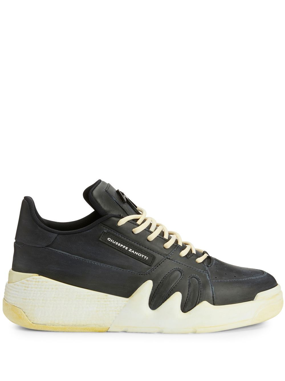 Giuseppe Zanotti zip-details low-top sneakers - Black von Giuseppe Zanotti