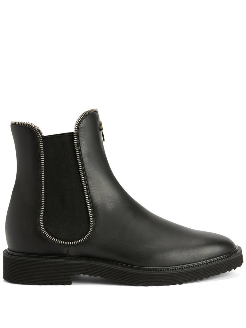 Giuseppe Zanotti zipper-lined leather boots - Black von Giuseppe Zanotti