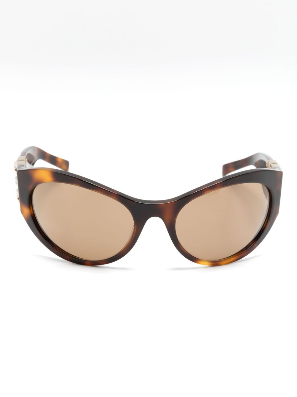 Givenchy Eyewear 4G-motif oversize-frame sunglasses - Brown von Givenchy Eyewear