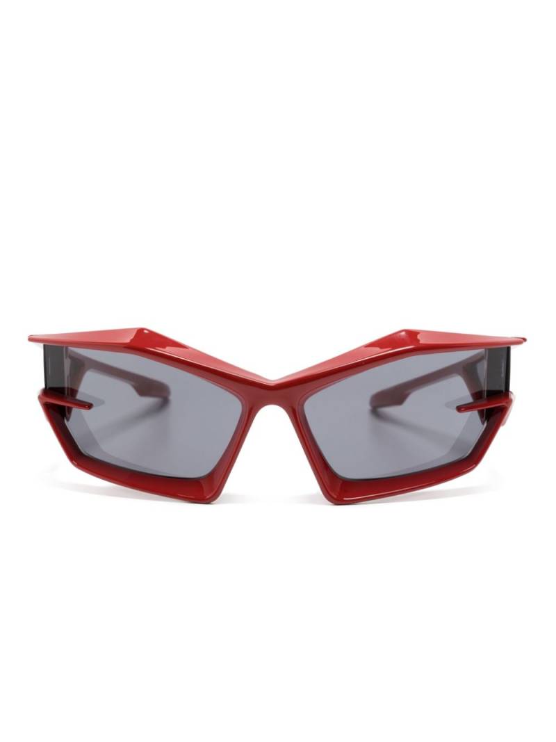 Givenchy Eyewear Giv Cut shield-frame sunglasses - Red von Givenchy Eyewear