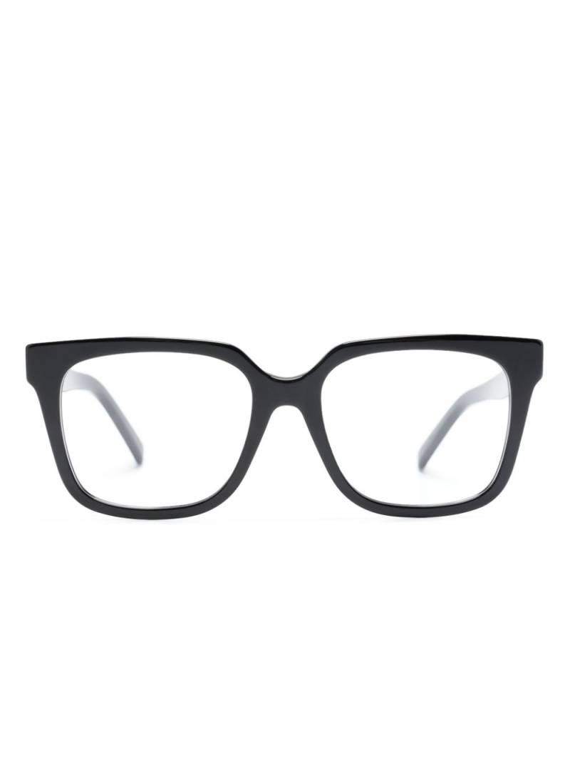 Givenchy Eyewear logo-plaque square-frame glasses - Black von Givenchy Eyewear