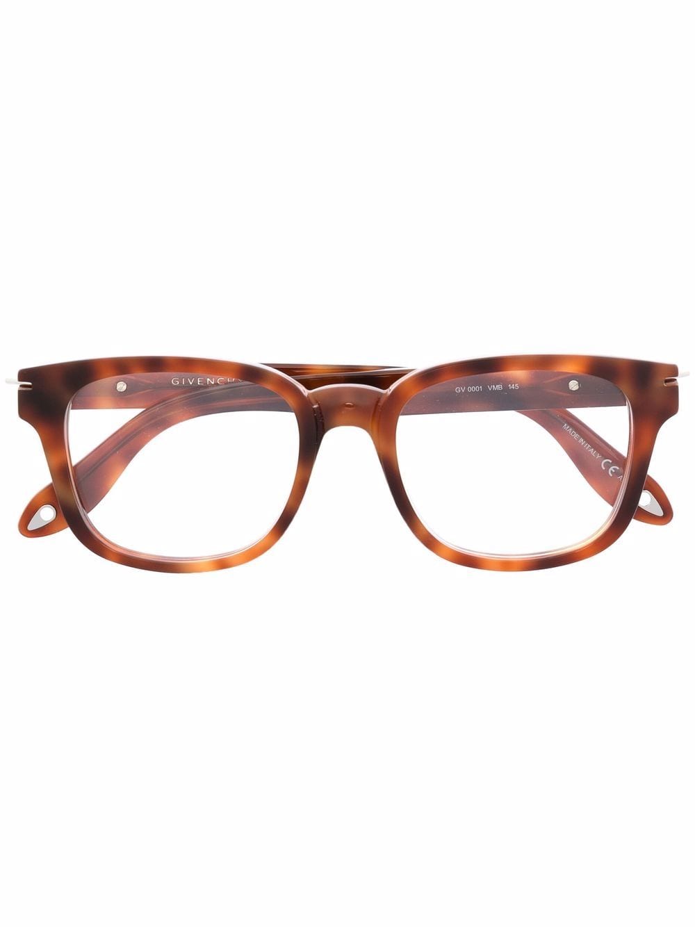 Givenchy Eyewear tortoiseshell-effect wayfarer glasses - Brown von Givenchy Eyewear