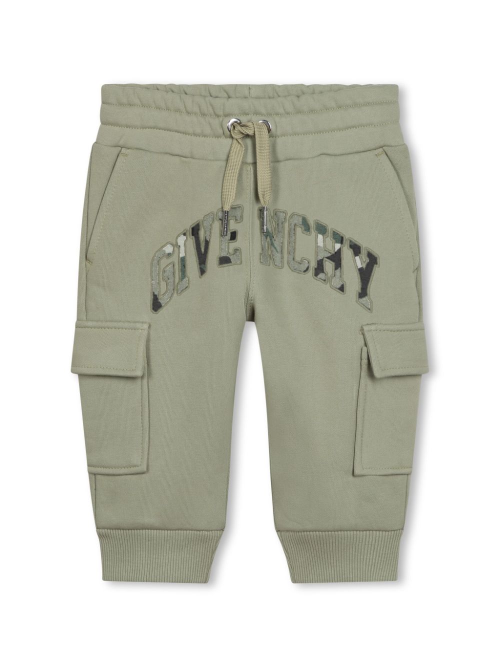 Givenchy Kids 4G-embroidered drawstring-waist track pants - Green von Givenchy Kids