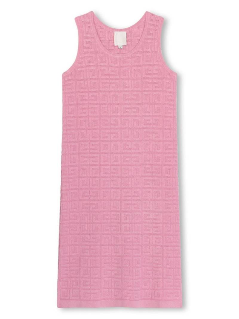 Givenchy Kids 4G-jacquard knitted dress - Pink von Givenchy Kids