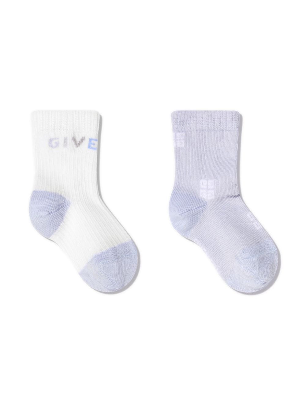 Givenchy Kids 4G-jacquard socks (pack of two) - Blue von Givenchy Kids