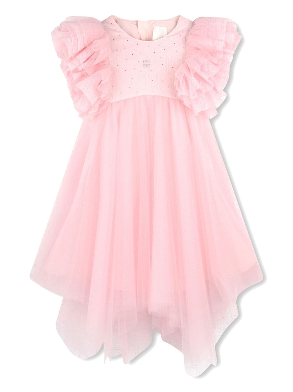 Givenchy Kids 4G-jacquard tulle dress - Pink von Givenchy Kids