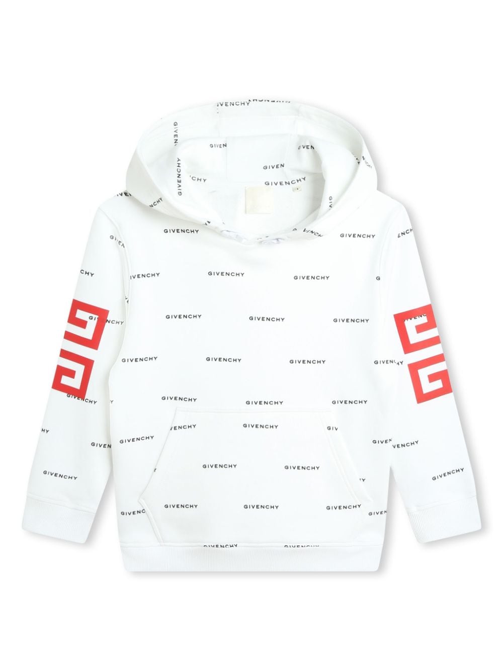 Givenchy Kids 4G logo-print cotton-blend hoodie - White von Givenchy Kids