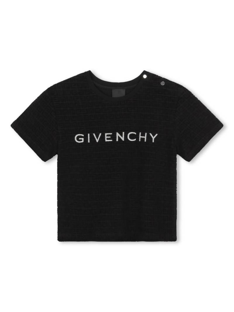 Givenchy Kids 4G monogram-jacquard T-shirt - Black von Givenchy Kids