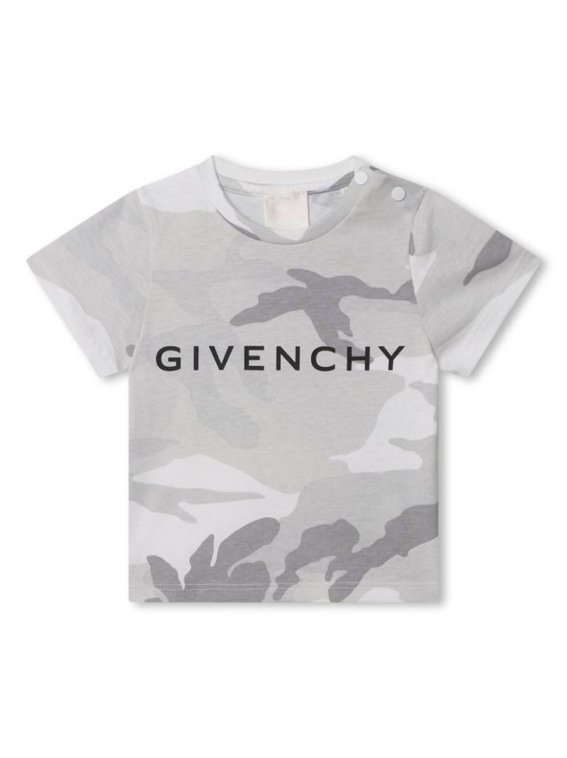 Givenchy Kids 4G-motif camouflage-print T-shirt - Grey von Givenchy Kids