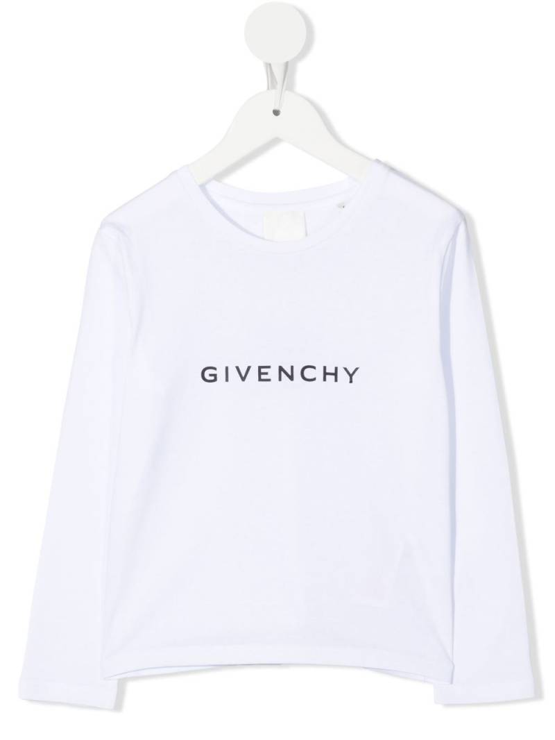 Givenchy Kids 4G motif long-sleeved T-shirt - White von Givenchy Kids