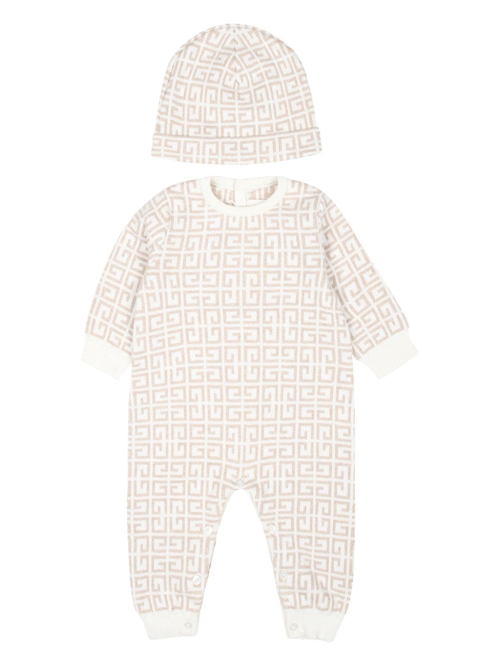 Givenchy Kids 4G-motif romper set - Neutrals von Givenchy Kids