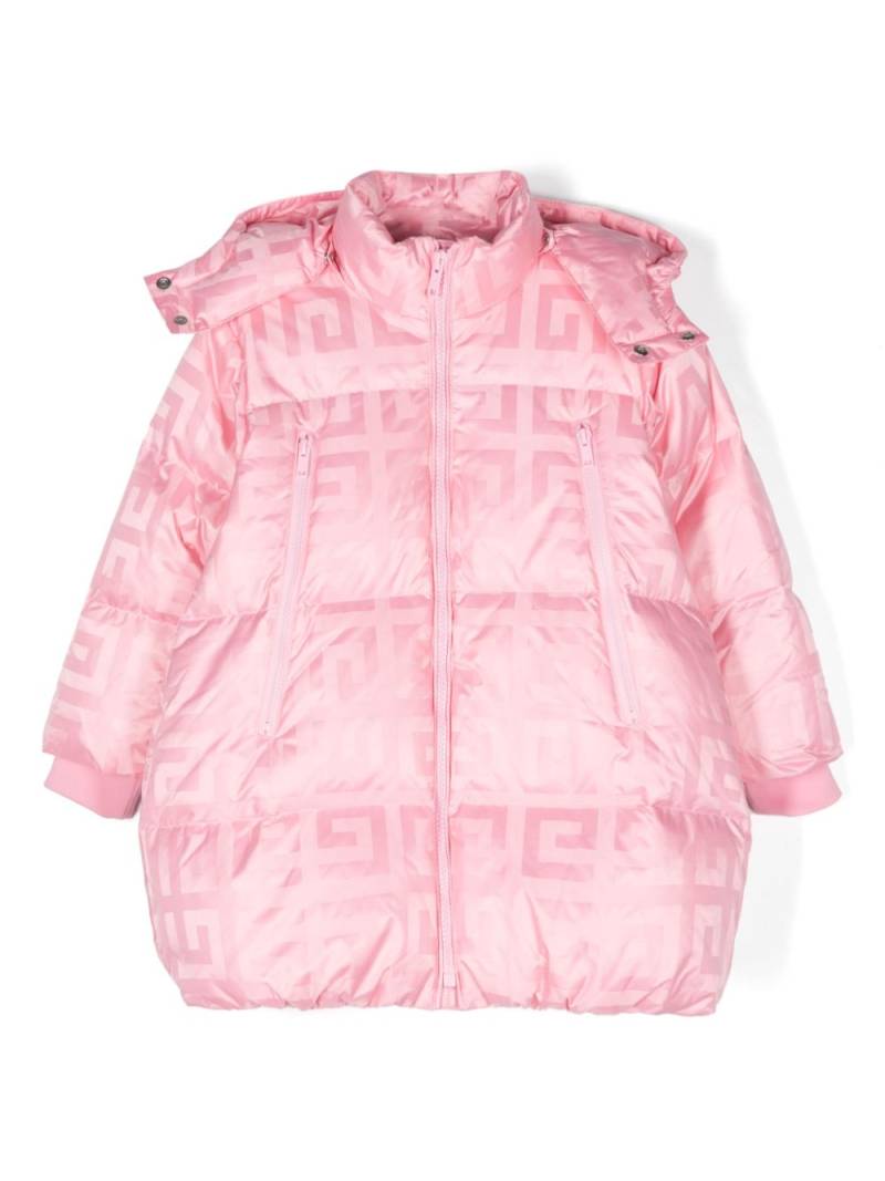 Givenchy Kids 4G padded jacket - Pink von Givenchy Kids