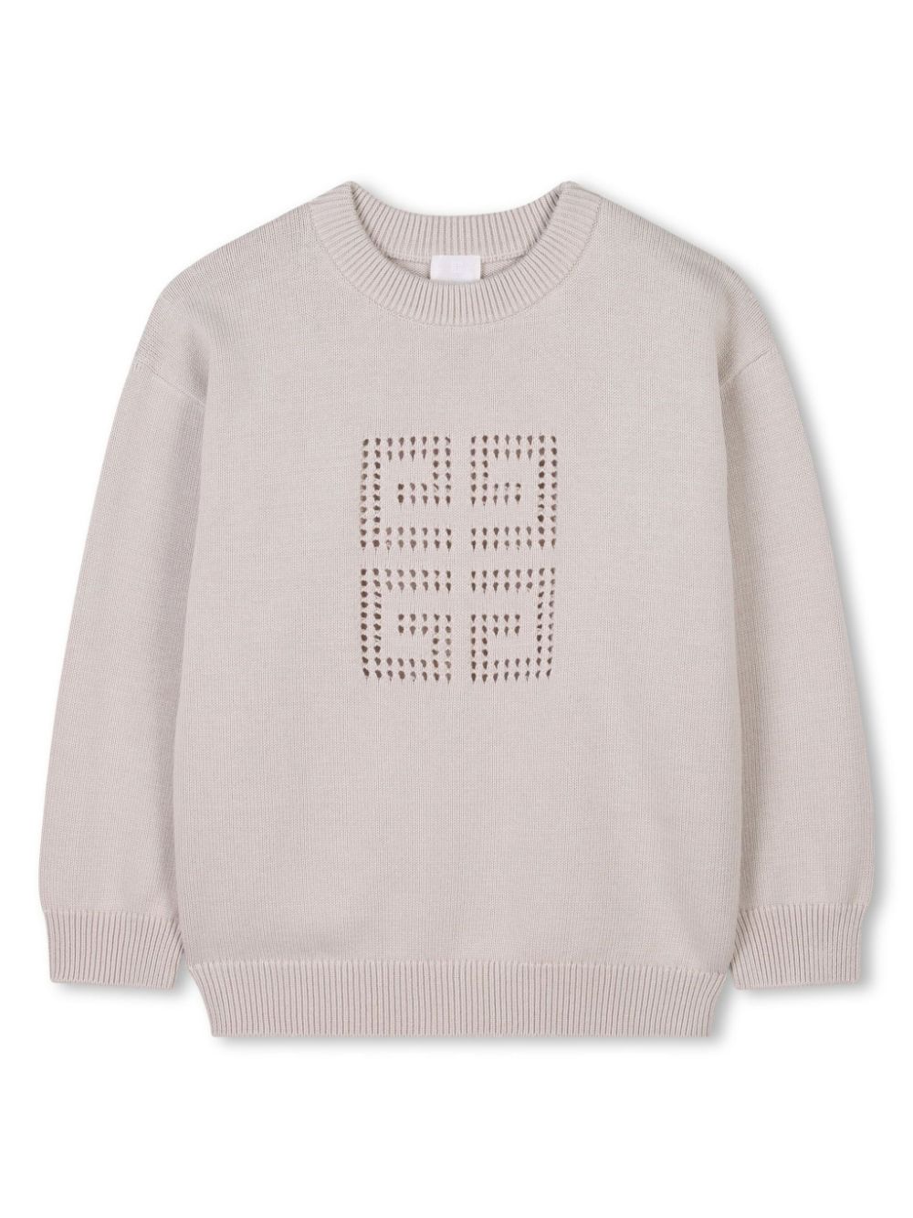 Givenchy Kids 4G-perforated jumper - Neutrals von Givenchy Kids