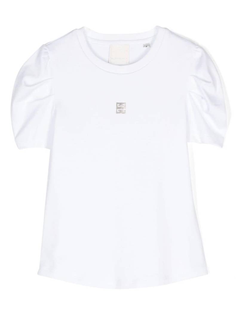 Givenchy Kids 4G-plaque cotton T-shirt - White von Givenchy Kids