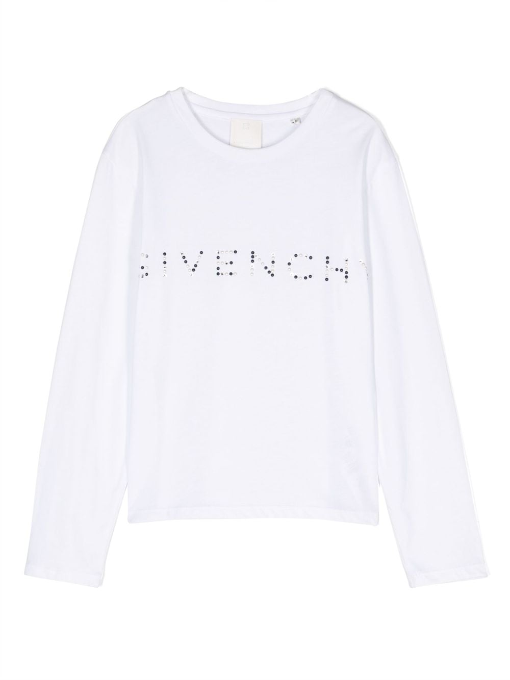 Givenchy Kids beaded-logo long-sleeve T-shirt - White von Givenchy Kids