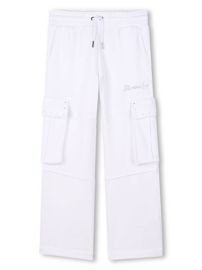 Givenchy Kids drawstring cargo trousers - White von Givenchy Kids