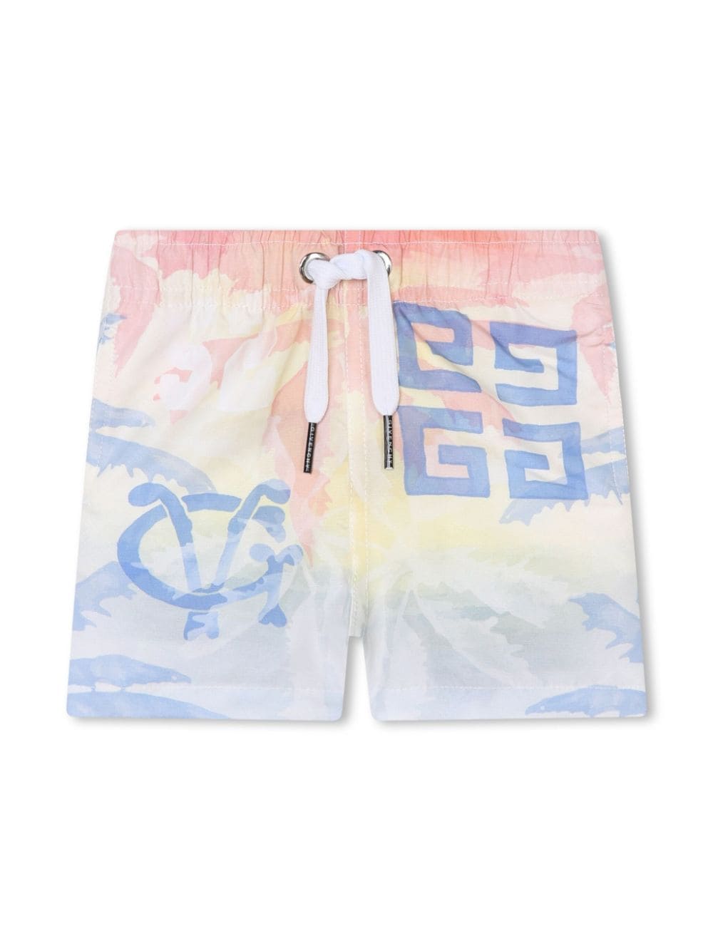 Givenchy Kids graphic-print swim shorts - Blue von Givenchy Kids