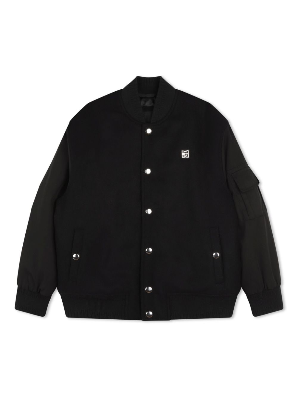 Givenchy Kids logo-appliqué bomber jacket - Black von Givenchy Kids