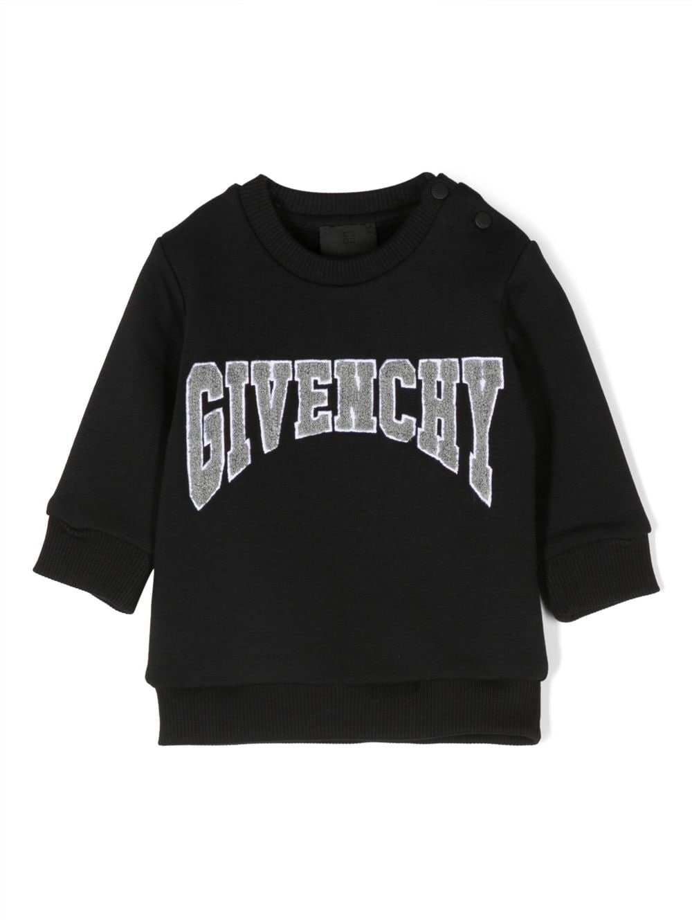 Givenchy Kids logo-appliqué jersey sweatshirt - Black von Givenchy Kids