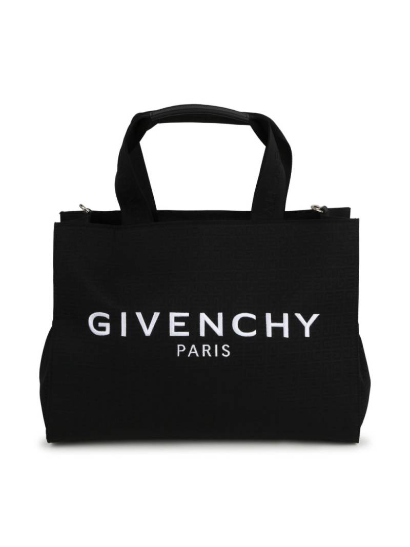 Givenchy Kids logo-embroidered 4G-jacquard changing bag - Black von Givenchy Kids