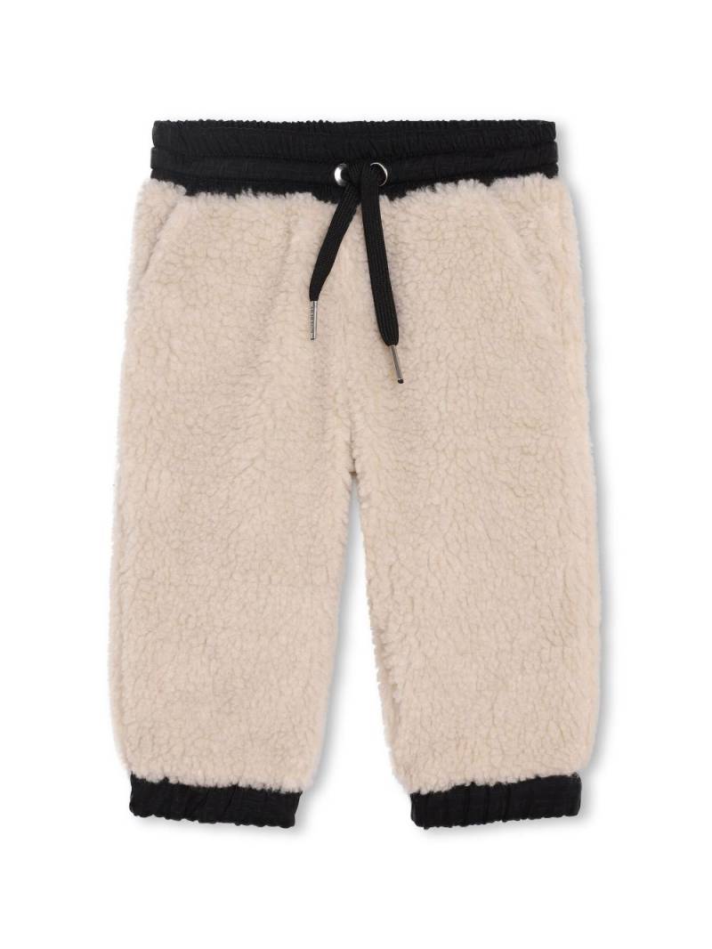 Givenchy Kids logo-embroidered fleece track pants - Neutrals von Givenchy Kids