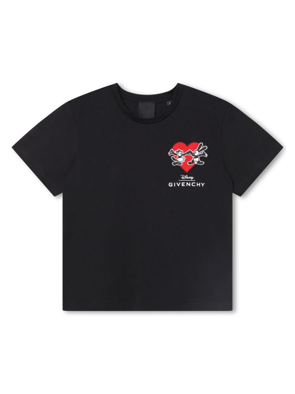 Givenchy Kids logo-embroidered organic-cotton T-shirt - Black von Givenchy Kids