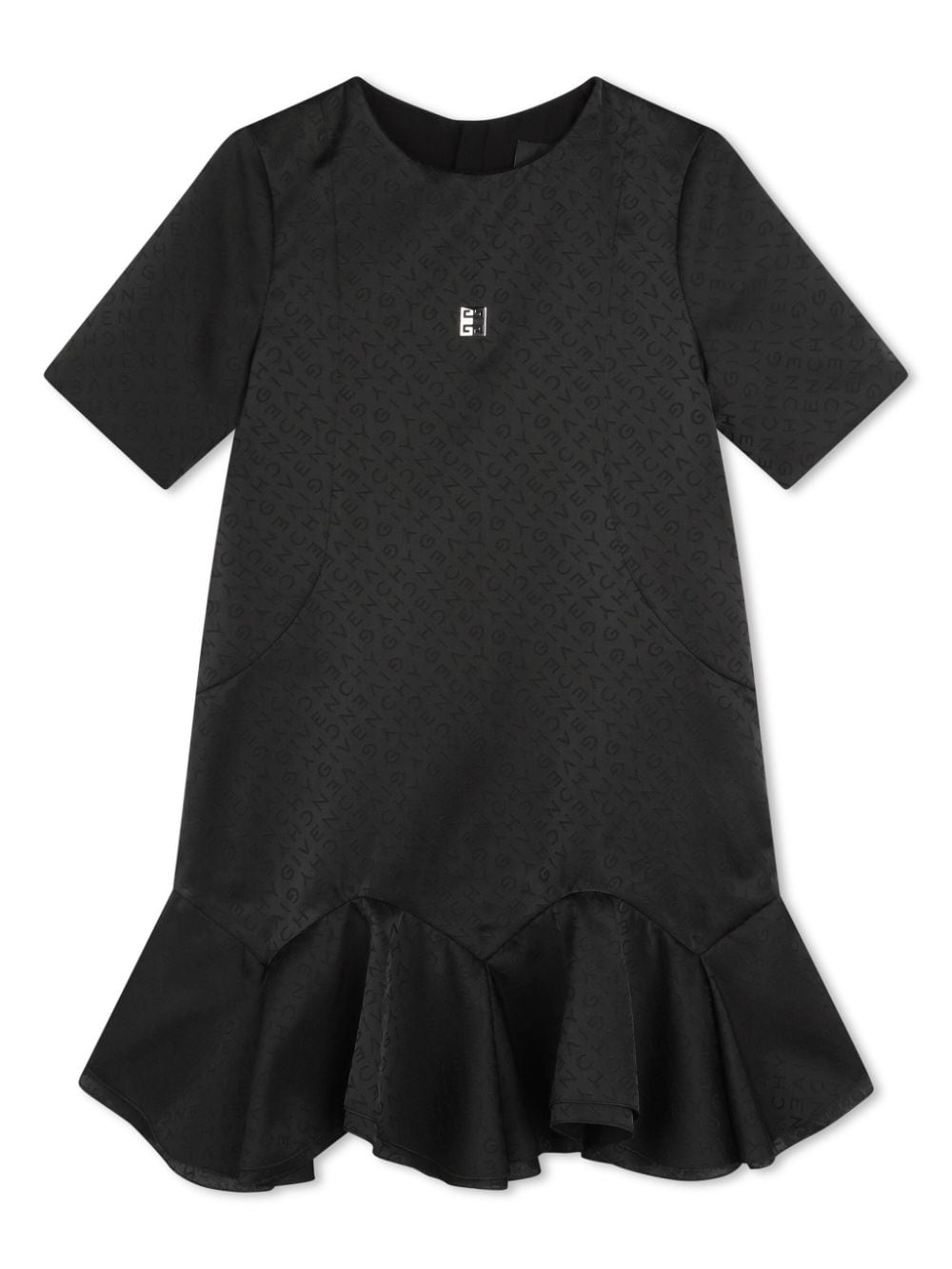 Givenchy Kids logo-jacquard T-shirt dress - Black von Givenchy Kids