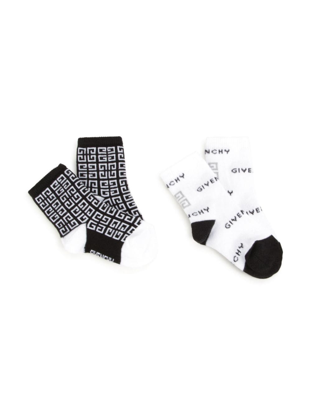 Givenchy Kids logo-jacquard socks (pack of two) - Black von Givenchy Kids