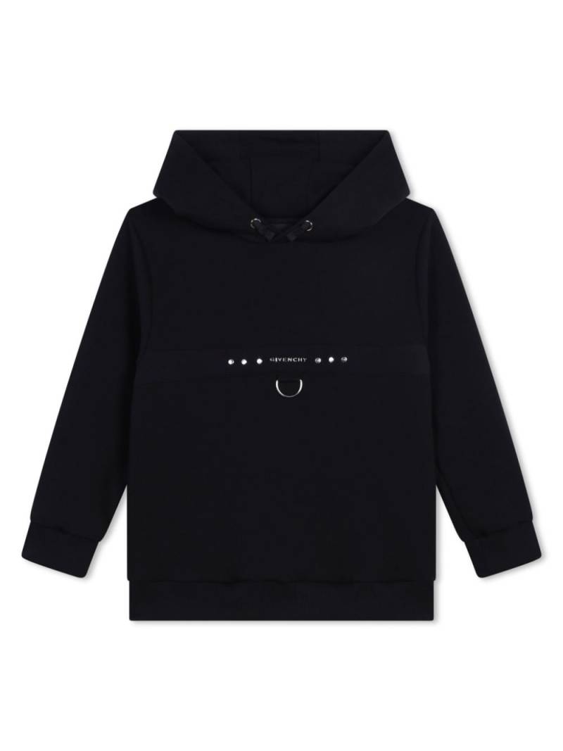 Givenchy Kids logo-lettering hoodie - Black von Givenchy Kids