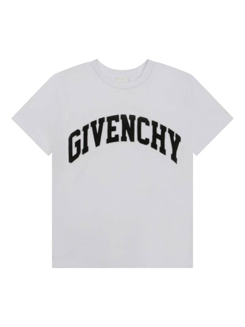 Givenchy Kids logo-patch short-sleeve T-shirt - White von Givenchy Kids