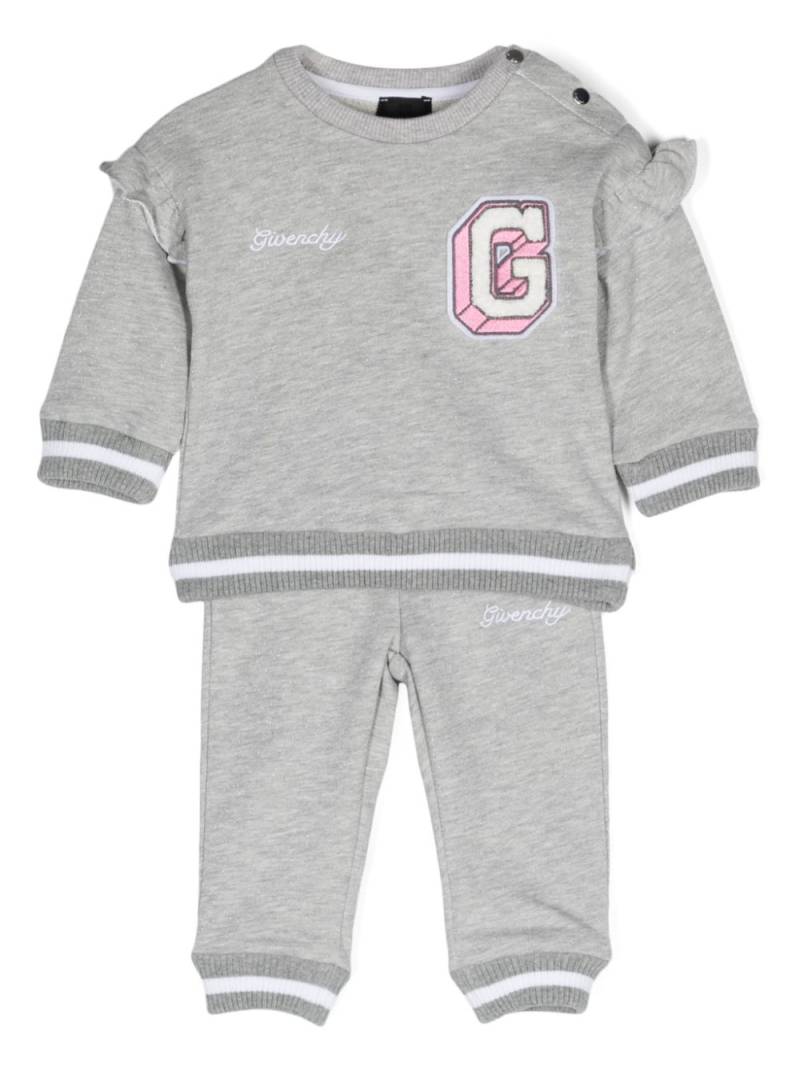 Givenchy Kids logo-patch tracksuit - Grey von Givenchy Kids