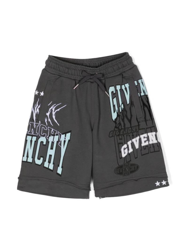 Givenchy Kids logo-print casual shorts - Grey von Givenchy Kids