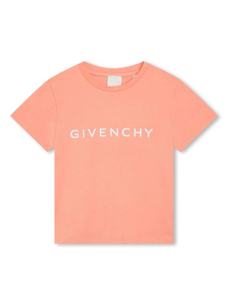 Givenchy Kids logo-print cotton T-shirt - Pink von Givenchy Kids