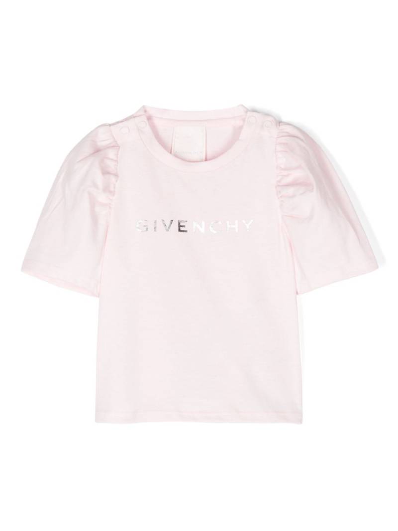 Givenchy Kids logo-print cotton T-shirt - Pink von Givenchy Kids