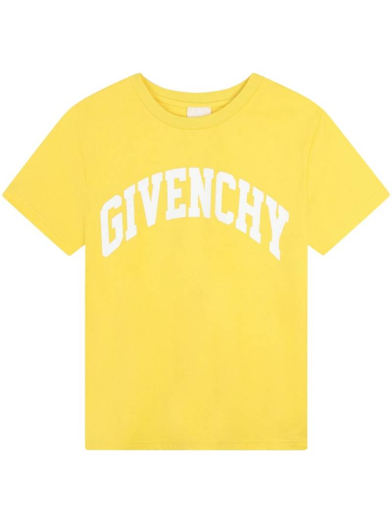 Givenchy Kids logo-print cotton T-shirt - Yellow von Givenchy Kids